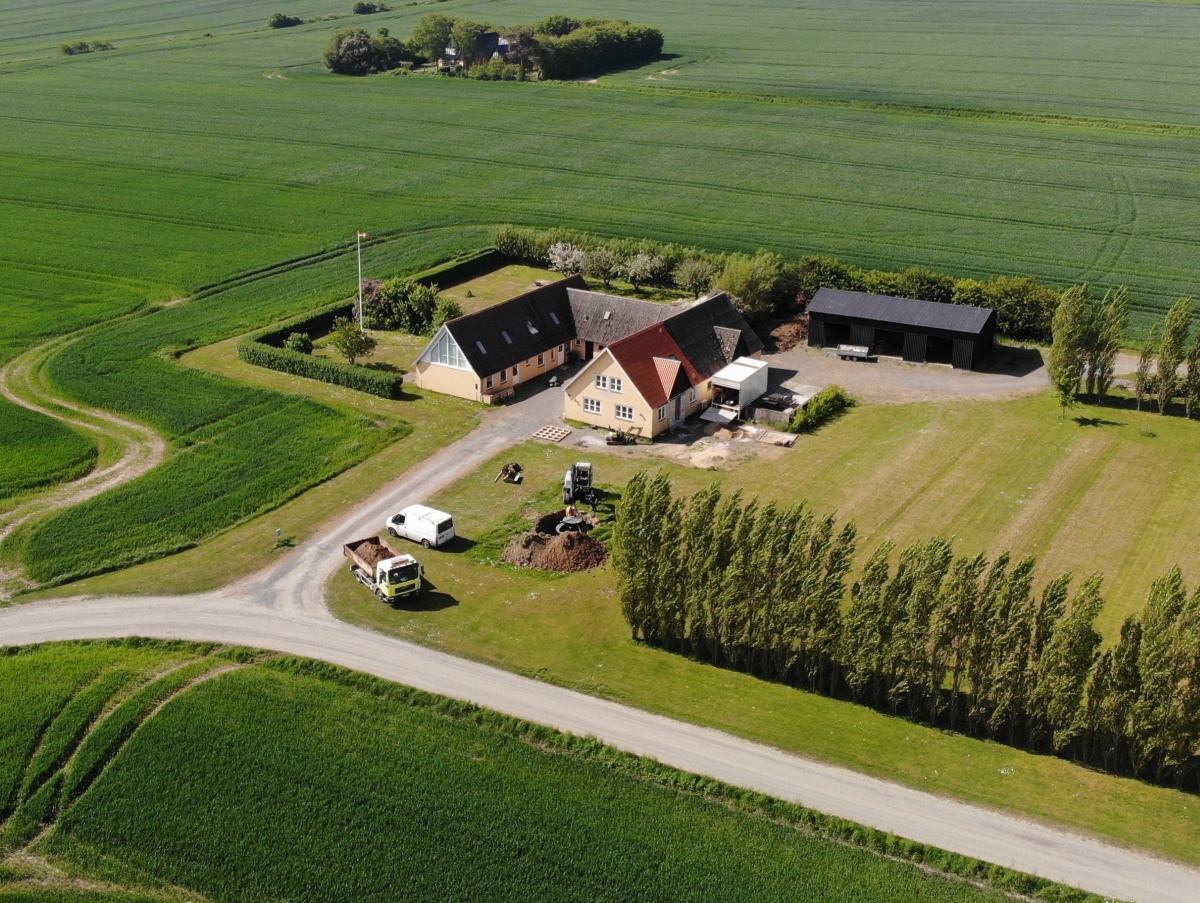 De waterzuiveringsinstallatie Vakantiehuis Bornholm